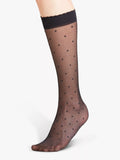 FALKE 15 Denier Dot Knee High Hold Ups, Black