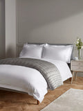 John Lewis Double Stitch 800 Thread Count Egyptian Cotton Bedding, White - McGrocer