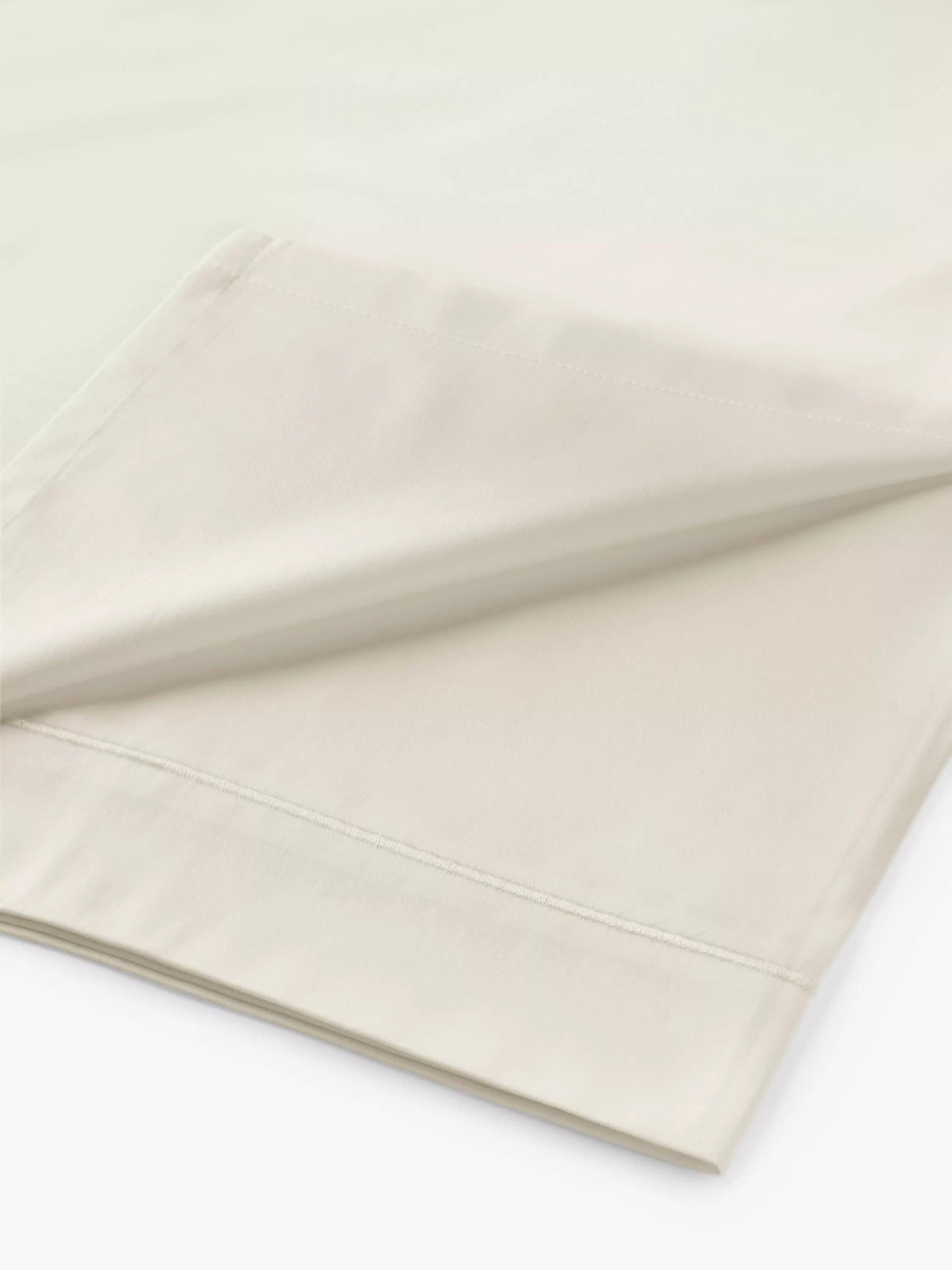 John Lewis Soft & Silky Egyptian Cotton Sateen 400 Thread Count Flat Sheet - McGrocer