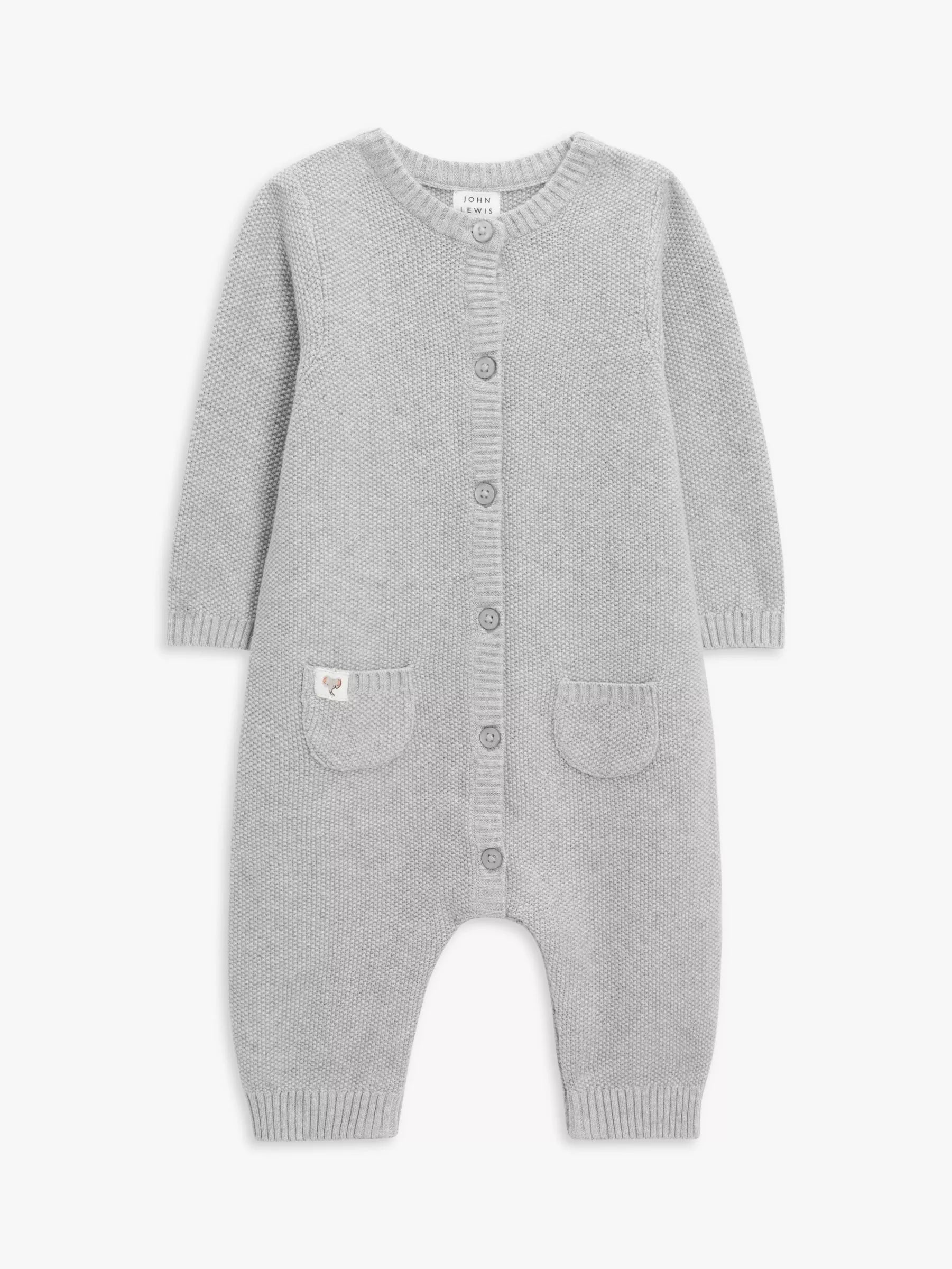 John Lewis Baby Knit Cotton Romper - McGrocer