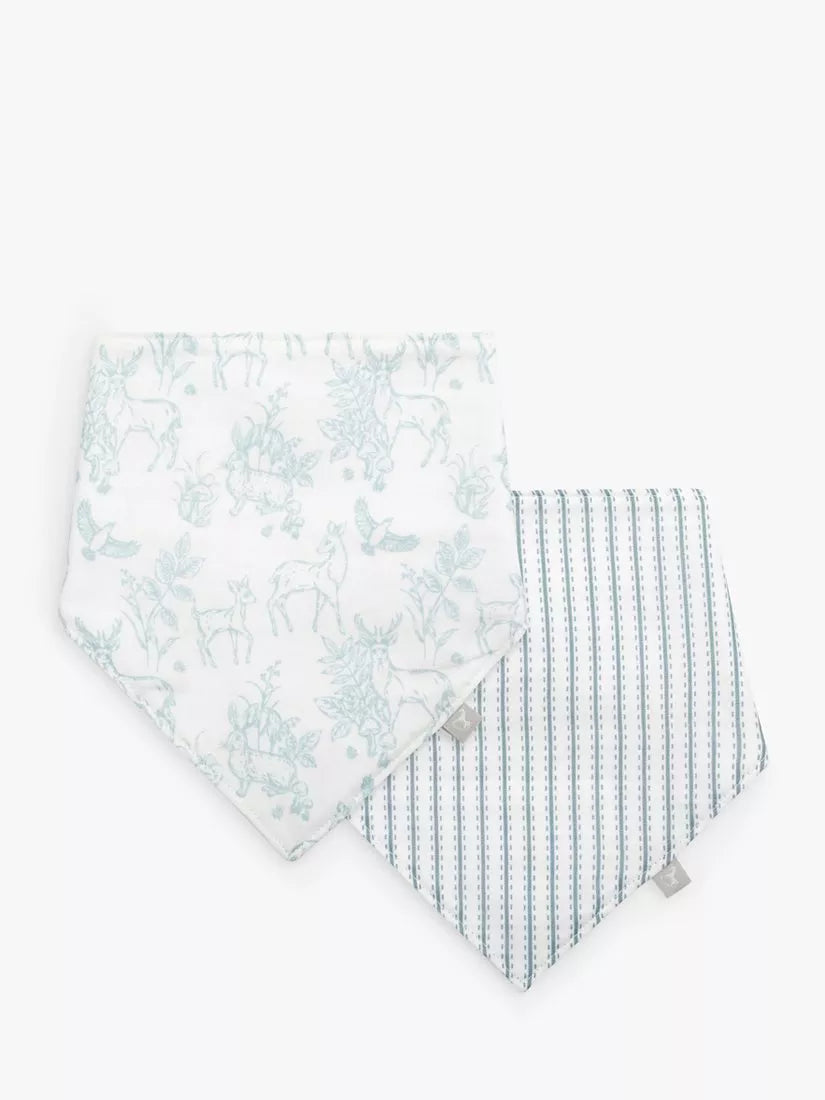 The Little Tailor Baby Muslin Bibs, Pack of 2 - McGrocer