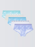John Lewis Kids' Star Print Shortie Knickers, Pack of 5, Multi - McGrocer