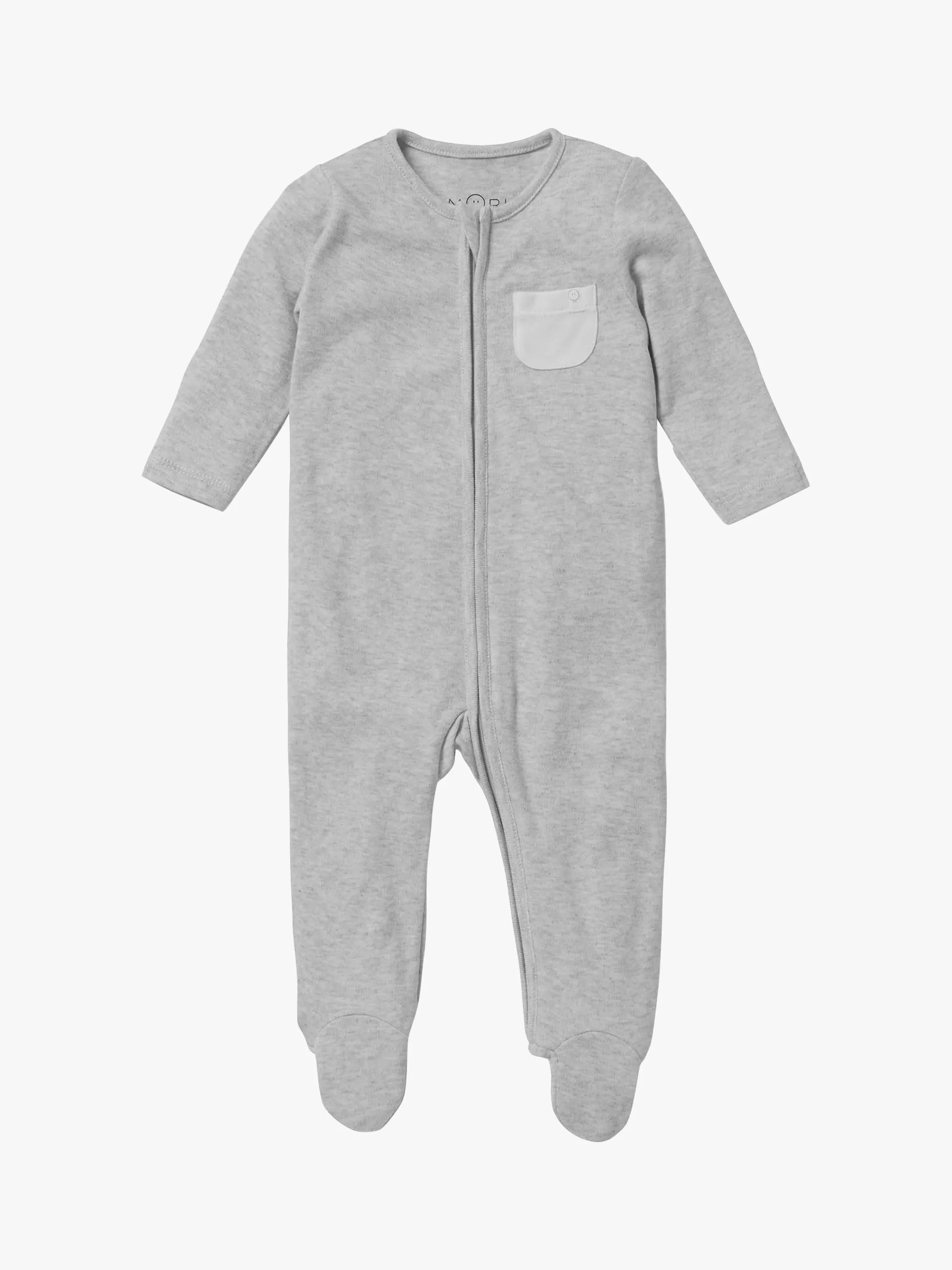 MORI Baby Clever Zip Pocket Sleepsuit - McGrocer