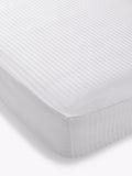 John Lewis Soft and Silky Satin Stripe 400 Thread Count Egyptian Cotton Fitted Sheets - McGrocer