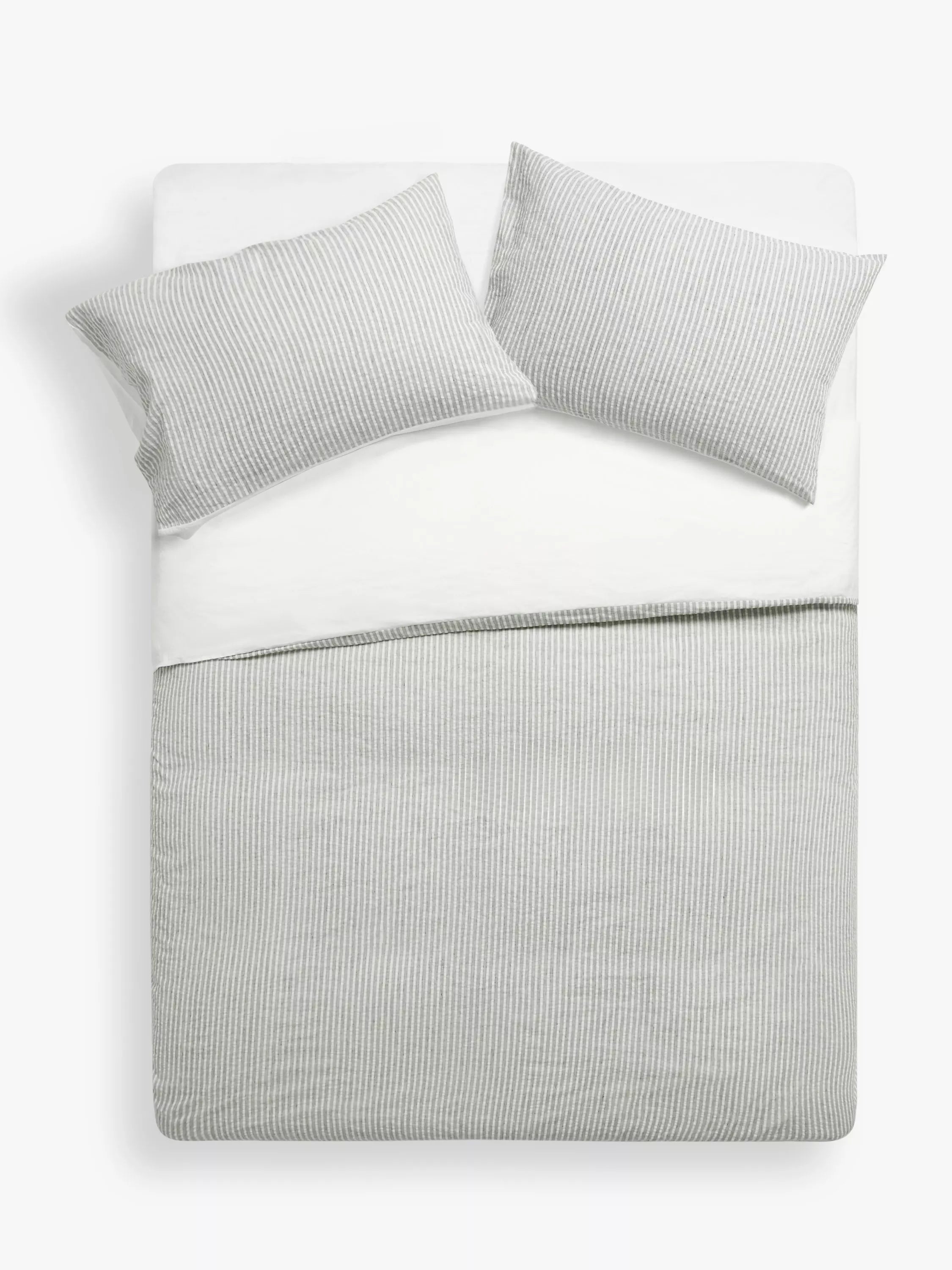 John Lewis Graphite Stripe Bedding - McGrocer