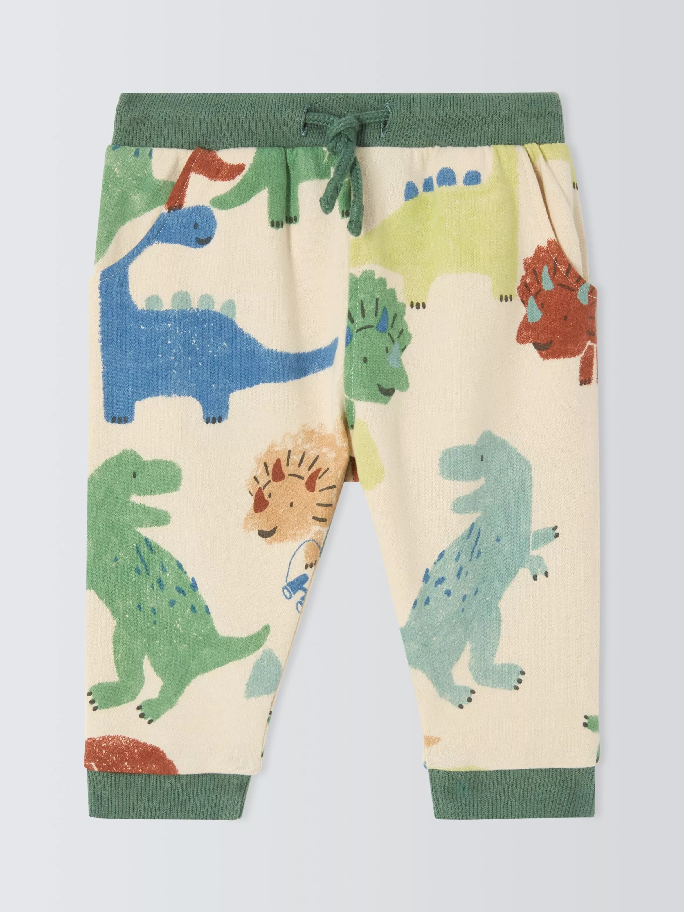 John Lewis Baby Dino Print Joggers, Multi - McGrocer