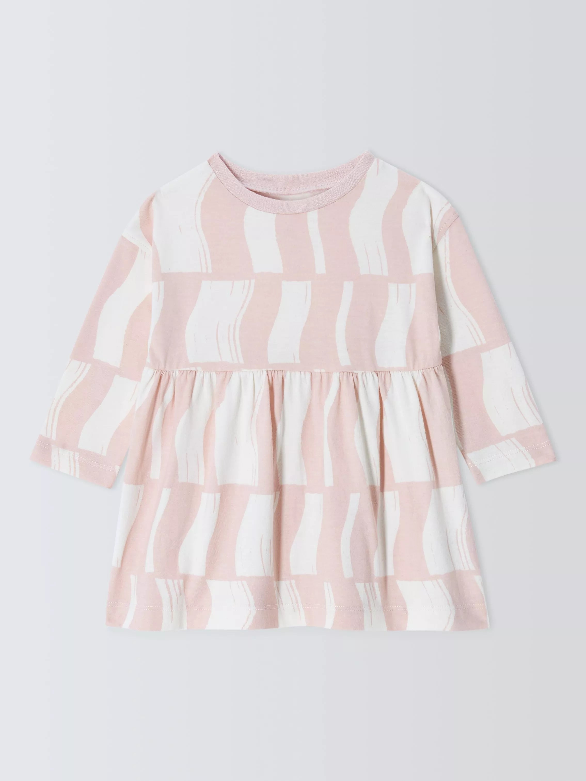 John Lewis ANYDAY Baby Splice Dress, Pink - McGrocer