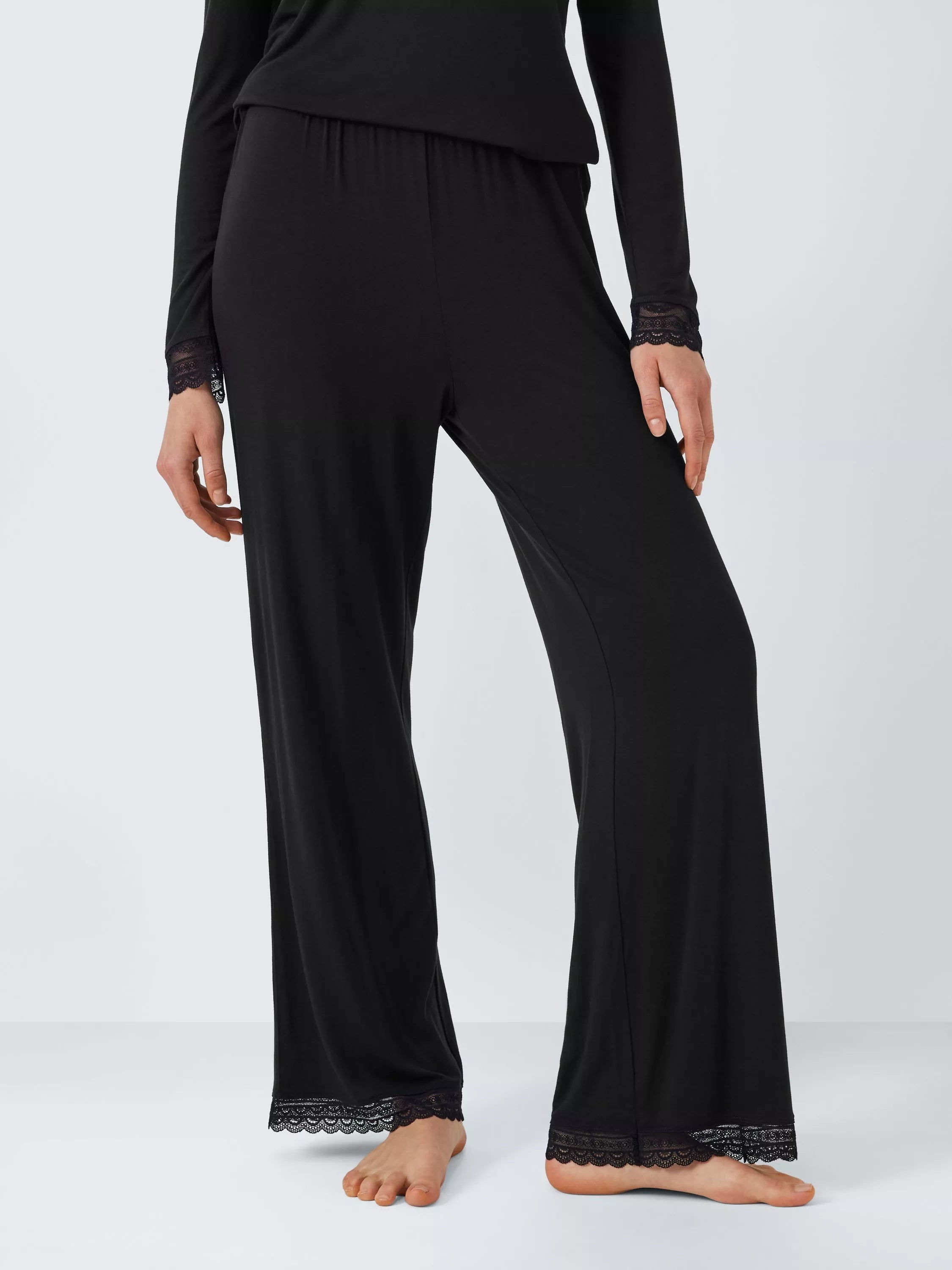 John Lewis Willow Lace Trim Pyjama Bottoms - McGrocer