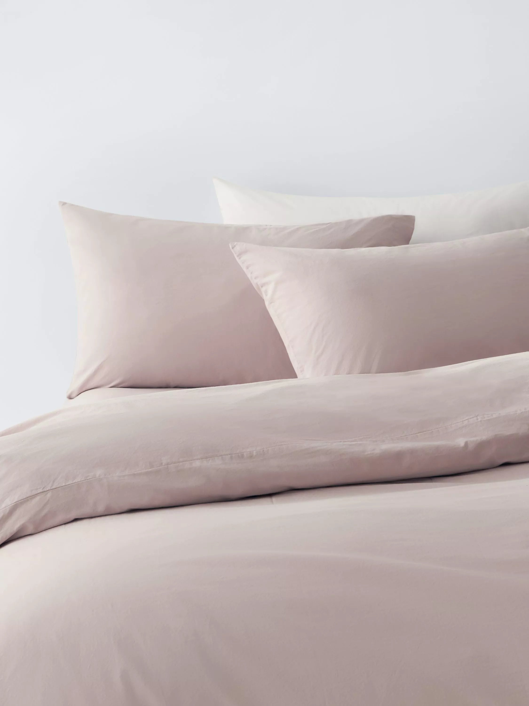John Lewis 260 Thread Count Washed Cotton Duvet Cover Set - McGrocer