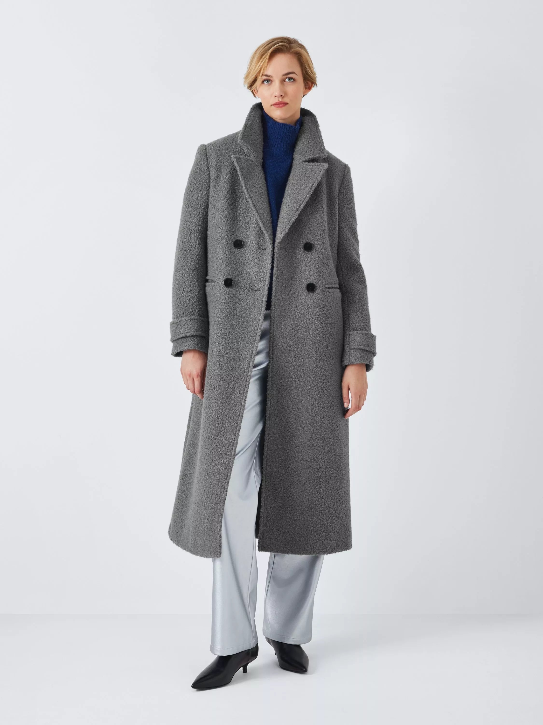John Lewis ANYDAY Boucle Double Breasted Coat - McGrocer