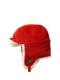 Little Green Radicals Kids' Organic Cotton Corduroy Sherpa Hat, Hazelnut - McGrocer
