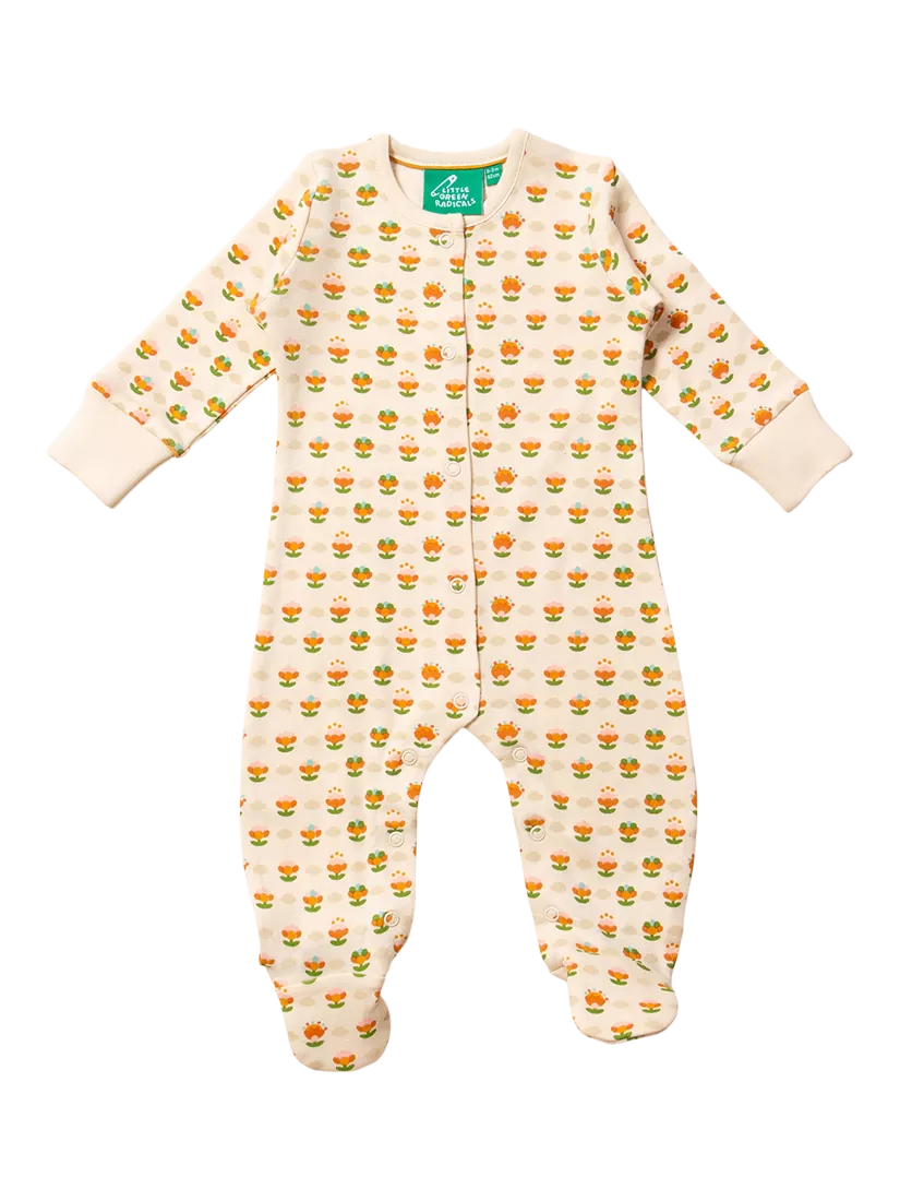 Little Green Radicals Blooms Babygrow, Little Blooms - McGrocer