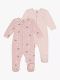 Petit Bateau Baby Cotton Sleepsuits, Pack of 2, Variante 1 - McGrocer
