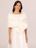Adrianna Papell Faux Fur Wrap
