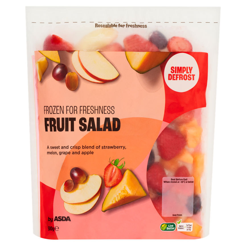 ASDA Frozen For Freshness Fruit Salad 500g - McGrocer