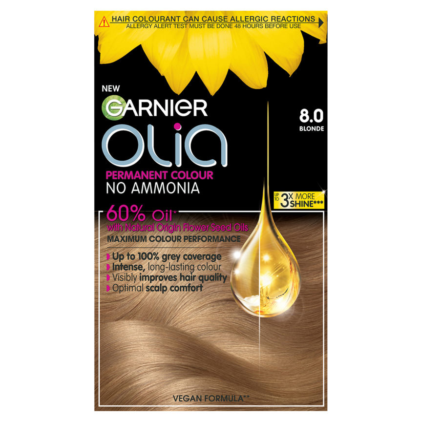 Garnier Olia 8.0 Blonde Permanent Hair Dye - McGrocer