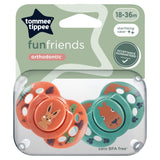 Tommee Tippee Closer to Nature Fun Style x2 Orthodontic Soothers 18-36m accessories Sainsburys