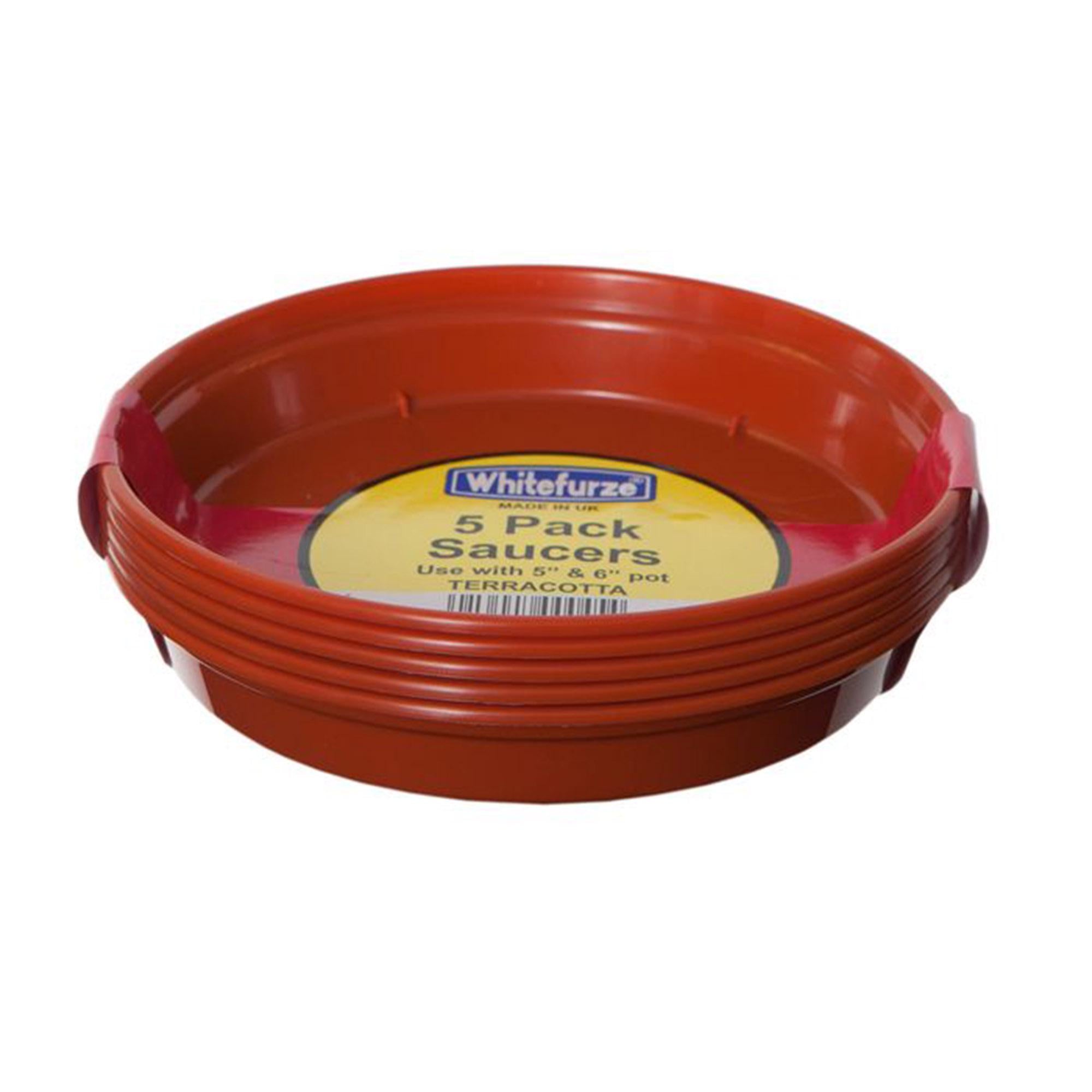 Whitefurze Saucer 5pk 15cm GOODS Sainsburys