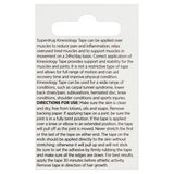 Superdrug Kinesiology Tape 5cm x 5m Stretched Red GOODS Superdrug