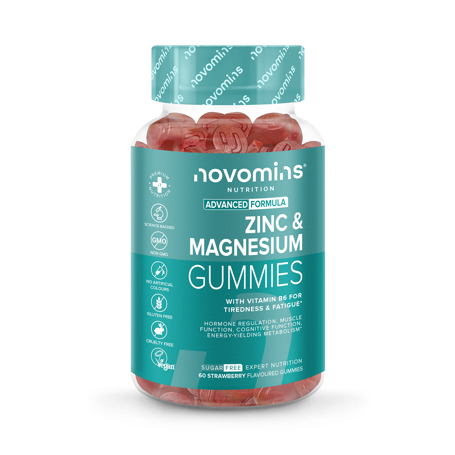 Novomins Zinc, Magnesium & Vitamin B6 60 Gummies - 998701