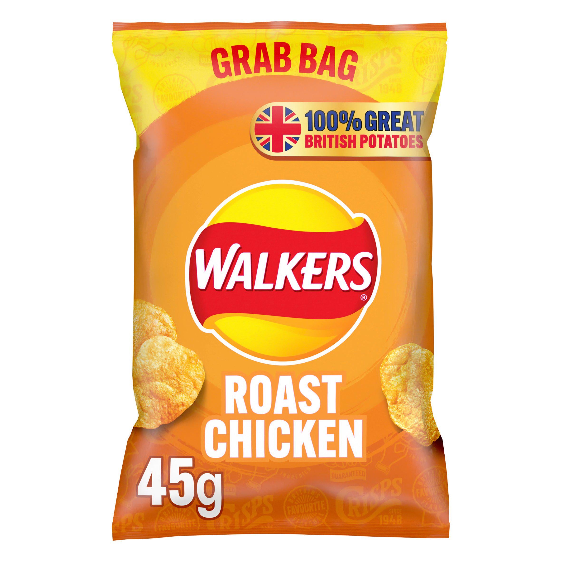 Walkers Roast Chicken Crisps 45g Sharing crisps Sainsburys
