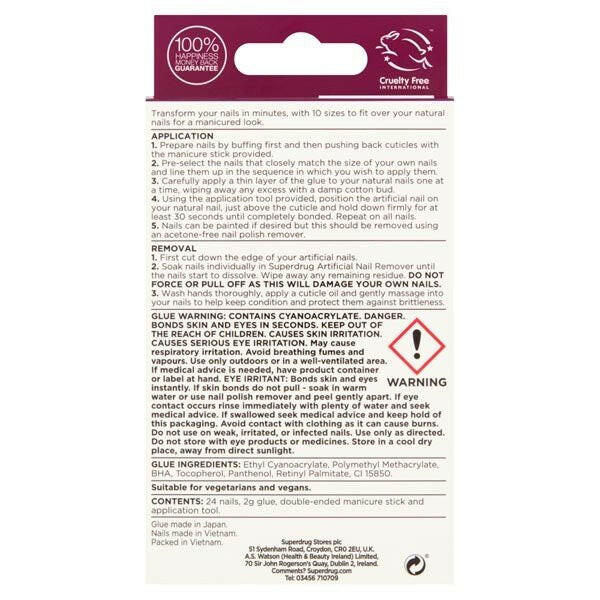 Superdrug Finishing Touches Burgundy Polish GOODS Superdrug