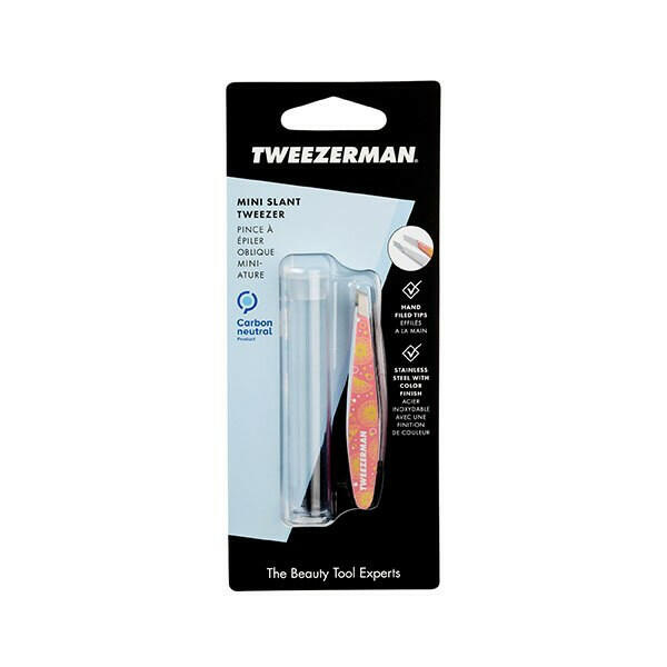 Tweezerman Mini Slant Tweezer Pink Lemonade GOODS Superdrug