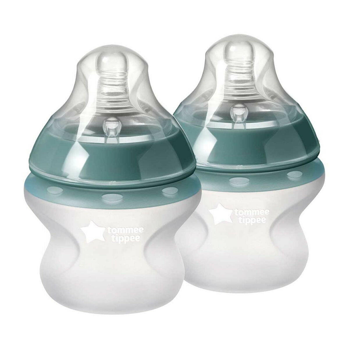 Tommee Tippee Closer to Nature Anti-Colic Silicone Baby Bottle, 150ml, Breast-Like Teat, Anti-Colic Valve, Pack of 2 GOODS Boots