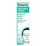Sudafed Natural Relief Blocked Nose Spray - 15ml cough cold & flu Boots