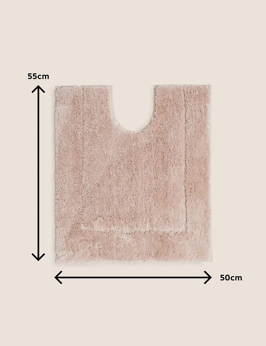 Super Soft Quick Dry Pedestal Mat Bathroom M&S