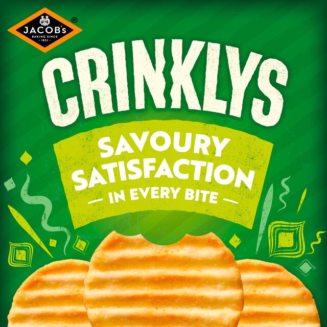 Jacob's Crinkly's Cheese & Onion Flavour Baked Snacks Multipack 6 per pack - McGrocer