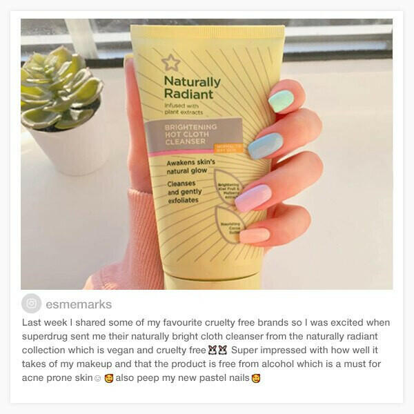 Superdrug Naturally Radiant Hot Cloth Face Cleanser 150ml GOODS Superdrug