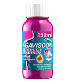 Gaviscon Double Action Heartburn Indigestion Liquid Mint Flavour 150ml