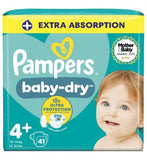 Pampers Baby-Dry Size 4 41 Nappies 10-15kg Essential Pack