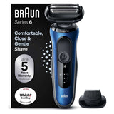 Braun Series 6 Electric Shaver with Precision Trimmer - Blue 60-B1200s