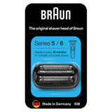 Braun Series 5 Electric Shaver Head Replacement - Black 53B