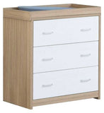 Babymore Luno Veni Chest Changer - Oak White