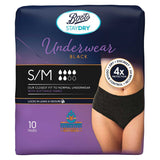 Boots Staydry Underwear Black - Small/Medium - 10 pairs