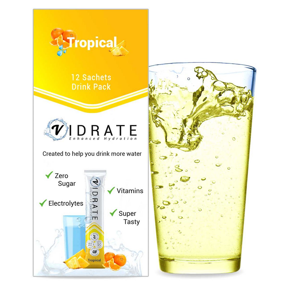 ViDrate Hydration Sachets Tropical - 12 Sachets GOODS Boots