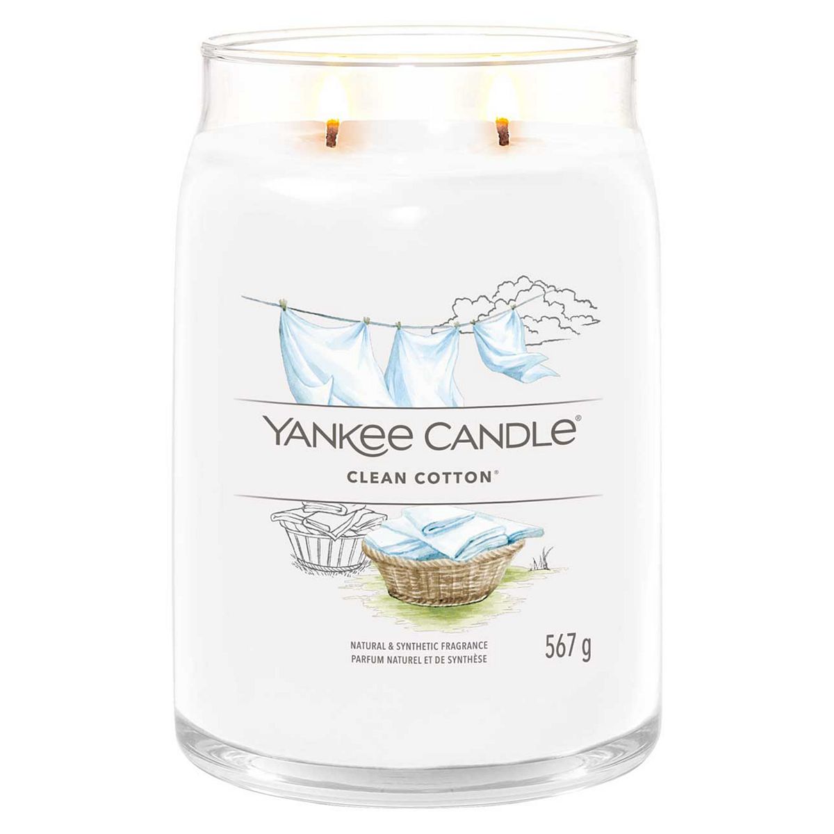 Yankee Candle Signature Large Jar Clean Cotton GOODS Boots
