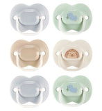 Tommee Tippee Anytime Soothers Symmetrical 0-6m 6 Pack Blue Neutrals