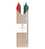 Northern Lights Set 6pcs x 12 Taper Candle - Mistletoe