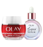Olay Super Serum 30ml Olay Regenerist Niacinamide SPF30 Day Cream 50ml Bundle