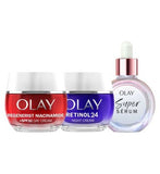Olay Super Serum Olay Retinol 24 Night Cream Olay Regenerist Niacinamide Day Cream Bundle