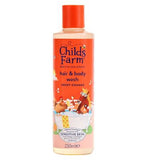 Childs Farm Hair Body Wash Sweet Orange 250ml Gentle Tear-Free Formula for Kids Babies Sensitive Skin