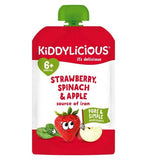 Kiddylicious Strawberry Apple Spinach Pouch 100g