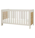 Tutti Bambini Alba Mini Cot Bed - White Sand and Distressed Oak
