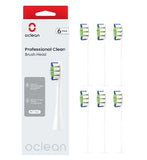 Oclean Professional Clean Brush Head P1C1 6-pk White