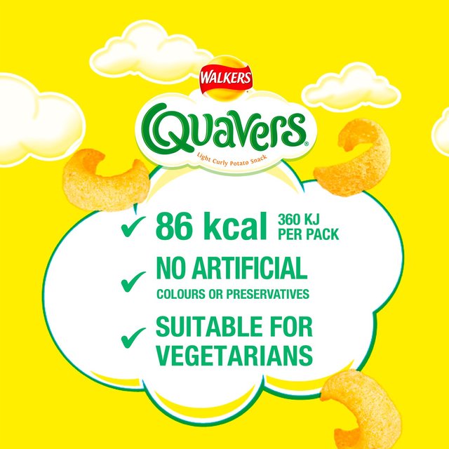 Walkers Quavers Cheese Multipack Snacks 6 per pack GOODS M&S