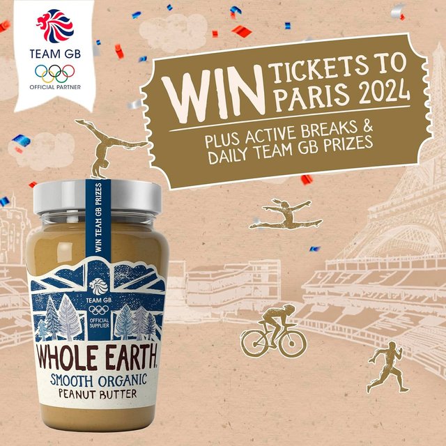 Whole Earth Organic Smooth Peanut Butter 340g GOODS M&S